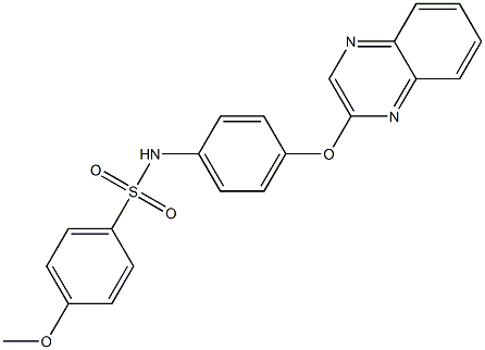 4-methoxy-N-[4-(2-quinoxalinyloxy)phenyl]benzenesulfonamide