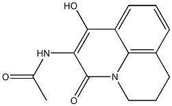  N1-(7-hydroxy-5-oxo-2,3-dihydro-1H,5H-pyrido[3,2,1-ij]quinolin-6-yl)acetamide