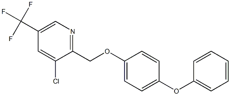 3-chloro-2-[(4-phenoxyphenoxy)methyl]-5-(trifluoromethyl)pyridine 化学構造式