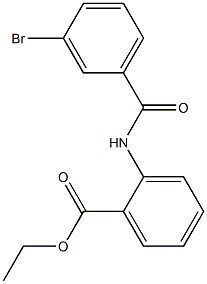 ethyl 2-[(3-bromobenzoyl)amino]benzenecarboxylate 结构式