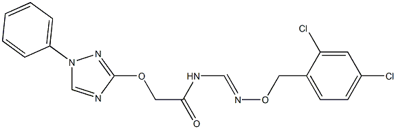  N-({[(2,4-dichlorobenzyl)oxy]imino}methyl)-2-[(1-phenyl-1H-1,2,4-triazol-3-yl)oxy]acetamide