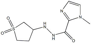 N'-(1,1-dioxotetrahydro-1H-1lambda~6~-thiophen-3-yl)-1-methyl-1H-imidazole-2-carbohydrazide Struktur