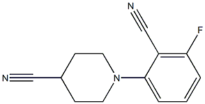 1-(2-cyano-3-fluorophenyl)piperidine-4-carbonitrile