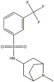 N1-(8-methyl-8-azabicyclo[3.2.1]oct-3-yl)-3-(trifluoromethyl)benzene-1-sulfonamide Structure