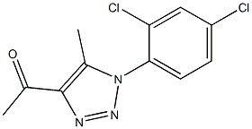 1-[1-(2,4-dichlorophenyl)-5-methyl-1H-1,2,3-triazol-4-yl]ethan-1-one 结构式