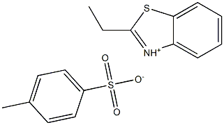 2-ethyl-1,3-benzothiazol-3-ium 4-methylbenzene-1-sulfonate Structure