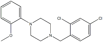 1-(2,4-dichlorobenzyl)-4-(2-methoxyphenyl)piperazine Structure