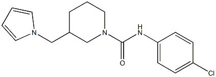 N1-(4-chlorophenyl)-3-(1H-pyrrol-1-ylmethyl)piperidine-1-carboxamide Structure