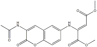 dimethyl 2-{[3-(acetylamino)-2-oxo-2H-chromen-6-yl]amino}but-2-enedioate