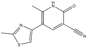 6-methyl-5-(2-methyl-1,3-thiazol-4-yl)-2-oxo-1,2-dihydropyridine-3-carbonitrile