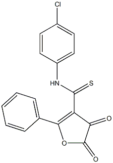  N3-(4-chlorophenyl)-4,5-dioxo-2-phenyl-4,5-dihydrofuran-3-carbothioamide