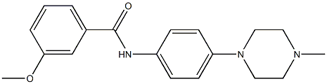 3-methoxy-N-[4-(4-methylpiperazino)phenyl]benzenecarboxamide Struktur
