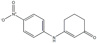 3-(4-nitroanilino)-2-cyclohexen-1-one Struktur
