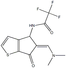 N-{5-[(Z)-(dimethylamino)methylidene]-6-oxo-4,6-dihydro-5H-cyclopenta[b]thiophen-4-yl}-2,2,2-trifluoroacetamide