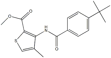 methyl 3-{[4-(tert-butyl)benzoyl]amino}-4-methylthiophene-2-carboxylate|