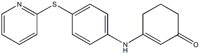 3-[4-(2-pyridinylsulfanyl)anilino]-2-cyclohexen-1-one Structure