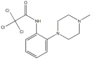 2,2,2-trichloro-N-[2-(4-methylpiperazino)phenyl]acetamide,,结构式