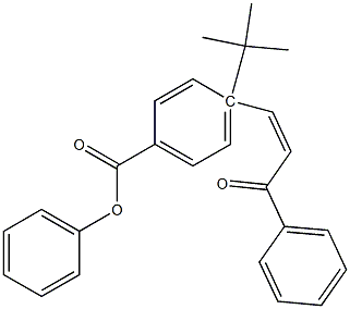 4-[(Z)-3-oxo-3-phenyl-1-propenyl]phenyl 4-(tert-butyl)benzenecarboxylate 结构式