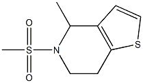 4-methyl-5-(methylsulfonyl)-4,5,6,7-tetrahydrothieno[3,2-c]pyridine Structure