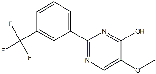 5-methoxy-2-[3-(trifluoromethyl)phenyl]-4-pyrimidinol 化学構造式