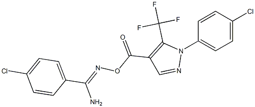  O1-{[1-(4-chlorophenyl)-5-(trifluoromethyl)-1H-pyrazol-4-yl]carbonyl}-4-chlorobenzene-1-carbohydroximamide