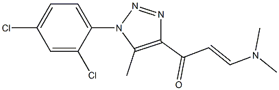 1-[1-(2,4-dichlorophenyl)-5-methyl-1H-1,2,3-triazol-4-yl]-3-(dimethylamino)prop-2-en-1-one