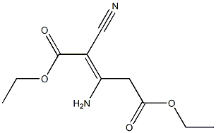 diethyl 3-amino-2-cyanopent-2-enedioate,,结构式