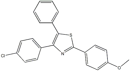 4-(4-chlorophenyl)-2-(4-methoxyphenyl)-5-phenyl-1,3-thiazole