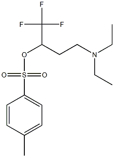 3-(diethylamino)-1-(trifluoromethyl)propyl 4-methylbenzene-1-sulfonate,,结构式
