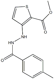 methyl 3-[2-(4-methylbenzoyl)hydrazino]thiophene-2-carboxylate