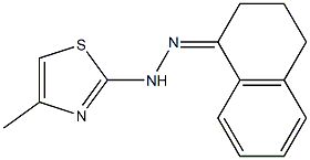 1,2,3,4-tetrahydronaphthalen-1-one 1-(4-methyl-1,3-thiazol-2-yl)hydrazone|