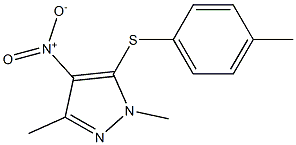 1,3-dimethyl-5-[(4-methylphenyl)thio]-4-nitro-1H-pyrazole