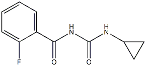 N-cyclopropyl-N'-(2-fluorobenzoyl)urea Structure