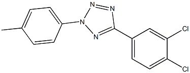 5-(3,4-dichlorophenyl)-2-(4-methylphenyl)-2H-1,2,3,4-tetraazole 化学構造式