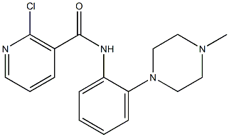 2-chloro-N-[2-(4-methylpiperazino)phenyl]nicotinamide 结构式