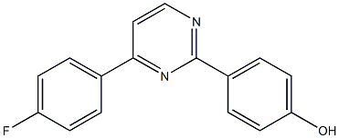 4-[4-(4-fluorophenyl)-2-pyrimidinyl]benzenol Structure