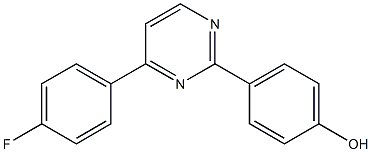 4-[4-(4-fluorophenyl)-2-pyrimidinyl]benzenol 结构式