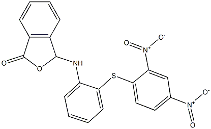 3-{2-[(2,4-dinitrophenyl)thio]anilino}-1,3-dihydroisobenzofuran-1-one,,结构式