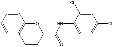 N2-(2,4-dichlorophenyl)chromane-2-carboxamide 结构式