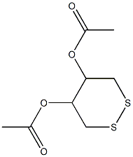 5-(acetyloxy)-1,2-dithian-4-yl acetate 化学構造式