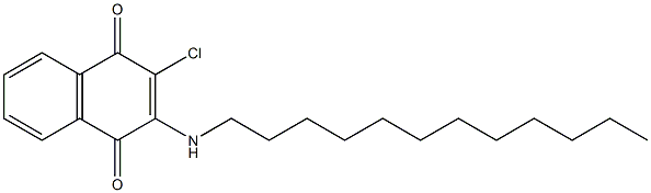 2-chloro-3-(dodecylamino)-1,4-dihydronaphthalene-1,4-dione Structure