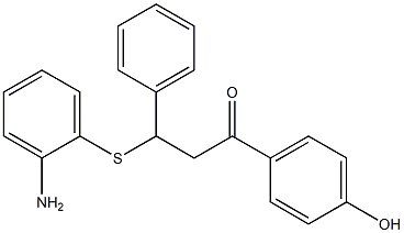 3-[(2-aminophenyl)thio]-1-(4-hydroxyphenyl)-3-phenylpropan-1-one