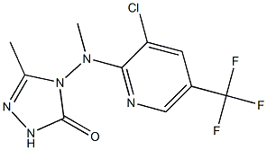 4-[[3-chloro-5-(trifluoromethyl)-2-pyridinyl](methyl)amino]-5-methyl-2,4-dihydro-3H-1,2,4-triazol-3-one 结构式