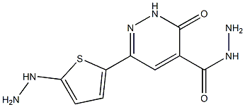 6-(5-hydrazino-2-thienyl)-3-oxo-2,3-dihydropyridazine-4-carbohydrazide Structure