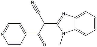 2-(1-methyl-1H-benzo[d]imidazol-2-yl)-3-oxo-3-(4-pyridyl)propanenitrile