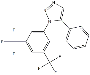 1-[3,5-di(trifluoromethyl)phenyl]-5-phenyl-1H-1,2,3-triazole Structure