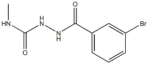2-(3-bromobenzoyl)-N-methyl-1-hydrazinecarboxamide,,结构式