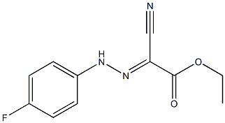 ethyl 2-cyano-2-[2-(4-fluorophenyl)hydrazono]acetate Struktur