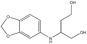 2-(1,3-benzodioxol-5-ylamino)-1,4-butanediol,,结构式