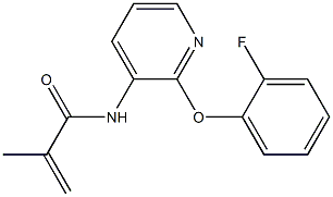 N1-[2-(2-fluorophenoxy)-3-pyridyl]-2-methylacrylamide 结构式